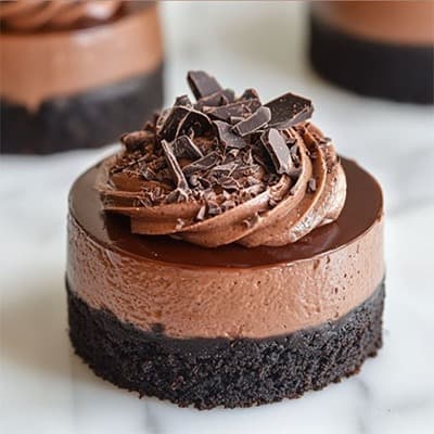 Cheese Cake Chocolate Mousse Mini Pastries