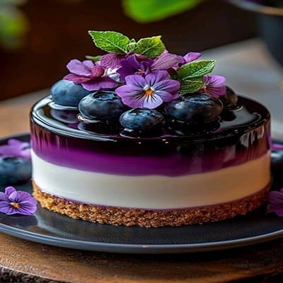 Blueberry Velvet Cheesecake Pastry